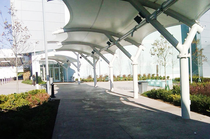 walkway tensile structure